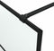 vidaXL - Inloopdouchewand - 80x195 - cm - mat - ESG-glas - zwart