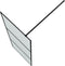 vidaXL - Inloopdouchewand - 80x195 - cm - mat - ESG-glas - zwart