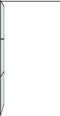 vidaXL - Inloopdouchewand - 80x195 - cm - mat - ESG-glas - zwart
