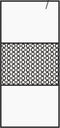 vidaXL - Inloopdouchewand - 80x195 - cm - transparant - ESG-glas - wit