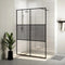vidaXL - Inloopdouchewand - 80x195 - cm - transparant - ESG-glas - wit