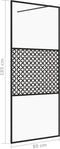 vidaXL - Inloopdouchewand - 80x195 - cm - transparant - ESG-glas - wit