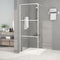 vidaXL - Inloopdouchewand - 80x195 - cm - transparant - ESG-glas - wit