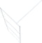 vidaXL - Inloopdouchewand - 80x195 - cm - transparant - ESG-glas - wit