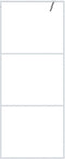 vidaXL - Inloopdouchewand - 80x195 - cm - transparant - ESG-glas - wit