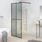vidaXL - Inloopdouchewand - 80x195 - cm - transparant - gehard - glas