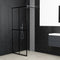 vidaXL - Inloopdouchewand - 80x195 - cm - transparant - gehard - glas