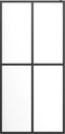 vidaXL - Inloopdouchewand - 80x195 - cm - transparant - gehard - glas