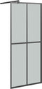 vidaXL - Inloopdouchewand - 80x195 - cm - transparant - gehard - glas