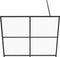 vidaXL - Inloopdouchewand - 90x195 - cm - ESG-glas - transparant - en - zwart