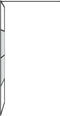 vidaXL - Inloopdouchewand - 90x195 - cm - halfmat - ESG-glas - zwart