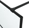 vidaXL - Inloopdouchewand - 90x195 - cm - mat - ESG-glas - zwart