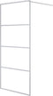 vidaXL - Inloopdouchewand - 90x195 - cm - transparant - ESG-glas - zilverkleurig