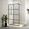 vidaXL - Inloopdouchewand - 90x195 - cm - transparant - ESG-glas - zilverkleurig