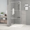 vidaXL - Inloopdouchewand - 90x195 - cm - transparant - ESG-glas - zilverkleurig
