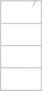 vidaXL - Inloopdouchewand - 90x195 - cm - transparant - ESG-glas - zilverkleurig