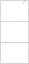 vidaXL - Inloopdouchewand - 90x195 - cm - transparant - ESG-glas - zilverkleurig