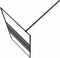 vidaXL - Inloopdouchewand - 90x195 - cm - transparant - ESG-glas - zwart