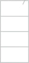 vidaXL - Inloopdouchewand - 90x195 - cm - transparant - ESG-glas - zilverkleurig