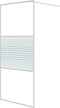 vidaXL - Inloopdouchewand - 90x195 - cm - transparant - ESG-glas - wit
