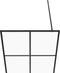vidaXL - Inloopdouchewand - 90x195 - cm - transparant - ESG-glas - wit