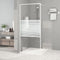 vidaXL - Inloopdouchewand - 90x195 - cm - transparant - ESG-glas - wit