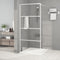 vidaXL - Inloopdouchewand - 90x195 - cm - transparant - ESG-glas - wit