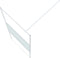 vidaXL - Inloopdouchewand - 90x195 - cm - transparant - ESG-glas - wit
