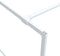 vidaXL - Inloopdouchewand - 90x195 - cm - transparant - ESG-glas - wit