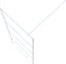 vidaXL - Inloopdouchewand - 90x195 - cm - transparant - ESG-glas - wit