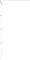 vidaXL - Inloopdouchewand - 90x195 - cm - transparant - ESG-glas - wit