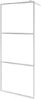 vidaXL - Inloopdouchewand - halfmat - 90x195 - cm - ESG-glas