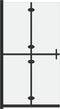 vidaXL - Inloopdouchewand - inklapbaar - 100x190 - cm - ESG-glas - mat