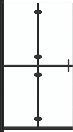 vidaXL - Inloopdouchewand - inklapbaar - 100x190 - cm - ESG-glas - transparant