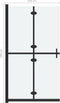 vidaXL - Inloopdouchewand - inklapbaar - 100x190 - cm - ESG-glas - transparant