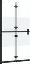 vidaXL - Inloopdouchewand - inklapbaar - 100x190 - cm - ESG-glas - halfmat
