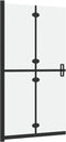 vidaXL - Inloopdouchewand - inklapbaar - 100x190 - cm - ESG-glas - transparant