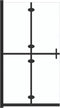 vidaXL - Inloopdouchewand - inklapbaar - 110x190 - cm - ESG-glas - transparant