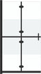 vidaXL - Inloopdouchewand - inklapbaar - 110x190 - cm - ESG-glas - halfmat