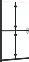 vidaXL - Inloopdouchewand - inklapbaar - 110x190 - cm - ESG-glas - transparant