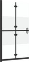 vidaXL - Inloopdouchewand - inklapbaar - 110x190 - cm - ESG-glas - halfmat