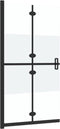 vidaXL - Inloopdouchewand - inklapbaar - 110x190 - cm - ESG-glas - halfmat