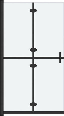 vidaXL - Inloopdouchewand - inklapbaar - 120x190 - cm - ESG-glas - mat