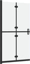 vidaXL - Inloopdouchewand - inklapbaar - 120x190 - cm - ESG-glas - mat