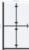 vidaXL - Inloopdouchewand - inklapbaar - 120x190 - cm - ESG-glas - mat