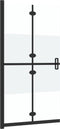 vidaXL - Inloopdouchewand - inklapbaar - 120x190 - cm - ESG-glas - halfmat