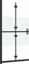 vidaXL - Inloopdouchewand - inklapbaar - 120x190 - cm - ESG-glas - halfmat