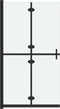 vidaXL - Inloopdouchewand - inklapbaar - 70x190 - cm - ESG-glas - mat