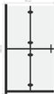 vidaXL - Inloopdouchewand - inklapbaar - 70x190 - cm - ESG-glas - mat