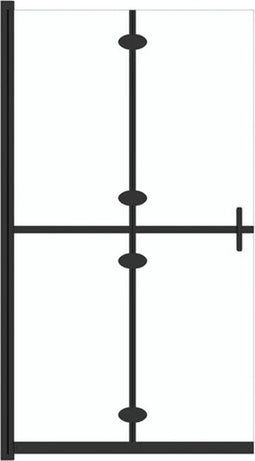 vidaXL - Inloopdouchewand - inklapbaar - 70x190 - cm - ESG-glas - transparant